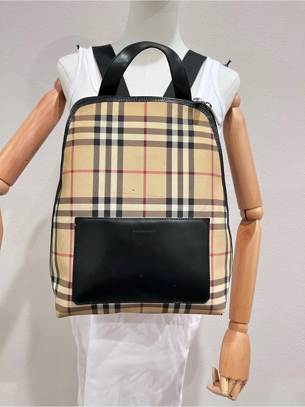 Burberry Nova Check Canvas Backpack